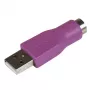 StarTech.com reserve PS/2-toetsenbord-naar-USB-adapter – K/M, USB A, PS/2, paars