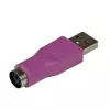 StarTech.com reserve PS/2-toetsenbord-naar-USB-adapter – K/M, USB A, PS/2, paars
