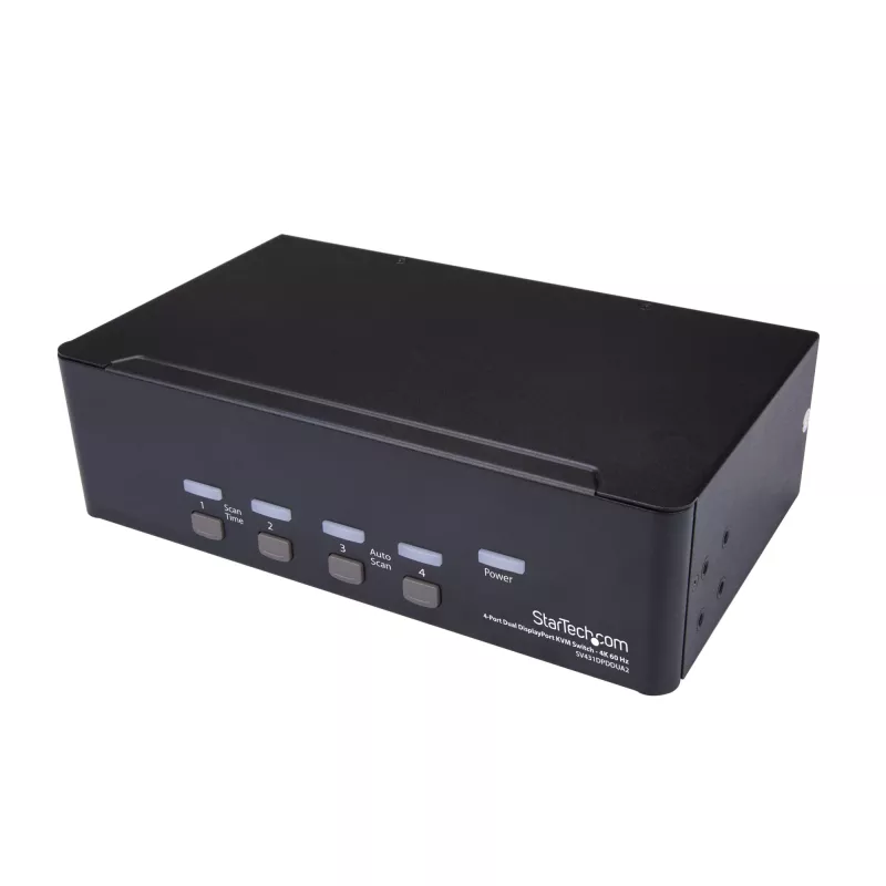 StarTech.com 4-poorts Dual DisplayPort KVM-switch - 4K 60Hz