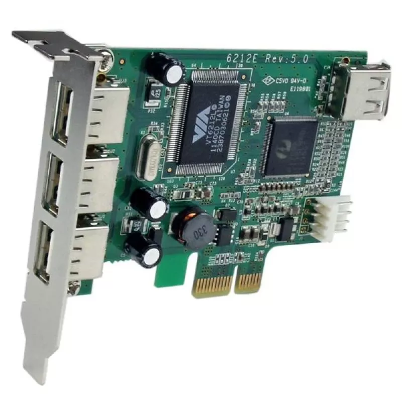 StarTech.com 4-poorts PCI Express low profile high speed USB-kaart