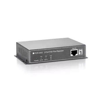 Netwerk-repeater LevelOne PoE-repeater cascadeerbaar 2 PoE-uitgangen