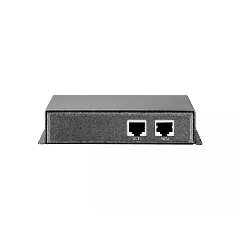 Netwerk-repeater LevelOne PoE-repeater cascadeerbaar 2 PoE-uitgangen