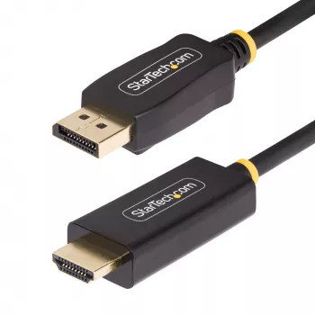 StarTech.com 1m DisplayPort-naar-HDMI-adapterkabel, 4K 60Hz met HDR, DP naar HDMI 2.0b, actieve videoconverter, DisplayPort desktop naar HDMI monitor