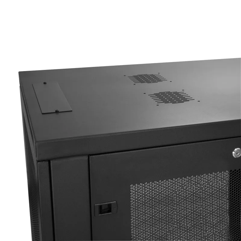 StarTech.com 4-posts 24U server-rackkast, afsluitbare 19-inch datarackkast voor computer-/AV-/IT-apparatuur, kantoor-/thuisnetwerkrack met wielen en verstelbare montagerails