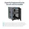 StarTech.com 4-posts 18U server-rackkast, afsluitbare 19-inch datarackkast voor computer / AV / IT-apparatuur, kantoor- / thuisnetwerkrack met wielen & verstelbare montagerails