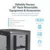StarTech.com 4-posts 18U server-rackkast, afsluitbare 19-inch datarackkast voor computer / AV / IT-apparatuur, kantoor- / thuisnetwerkrack met wielen & verstelbare montagerails