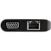 StarTech.com USB-C multiport-adapter – USB-C mini travel dock met 4K HDMI of 1080p VGA – 3x USB 3.0 hub, SD, GbE, audio, 100W PD pass-through – draagbare dockingstation voor laptop/tablet