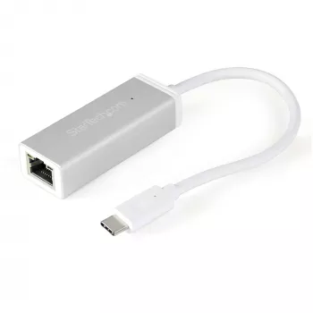 StarTech.com USB-C naar Gigabit-netwerkadapter – zilver, bekabeld, USB, Ethernet, 5000 Mbit/s, zilver