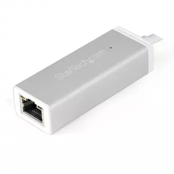 StarTech.com USB-C naar Gigabit-netwerkadapter – zilver, bekabeld, USB, Ethernet, 5000 Mbit/s, zilver