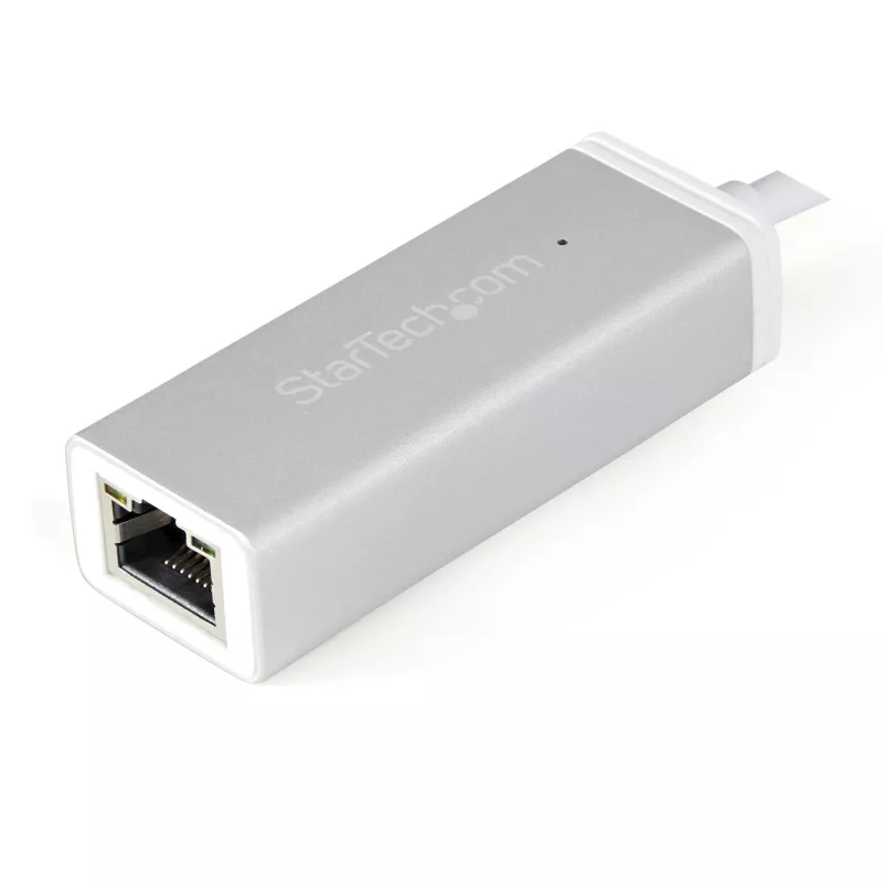 StarTech.com USB-C naar Gigabit-netwerkadapter – zilver, bekabeld, USB, Ethernet, 5000 Mbit/s, zilver