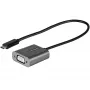 StarTech.com USB-C naar VGA-adapter – 1080p USB Type-C naar VGA-adapter dongle – USB-C (DP Alt Mode) naar VGA-monitor/display videoconverter – Thunderbolt 3 compatibel – 30 cm lang vast kabel – verbeterde versie van CDP2VGA