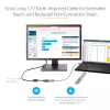 StarTech.com USB-C naar VGA-adapter – 1080p USB Type-C naar VGA-adapter dongle – USB-C (DP Alt Mode) naar VGA-monitor/display videoconverter – Thunderbolt 3 compatibel – 30 cm lang vast kabel – verbeterde versie van CDP2VGA