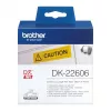 Eindloze folielint Brother DK22606 geel zwart