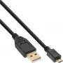 InLine Micro-USB-2.0-kabel USB Type-A stekker / Micro-B stekker, zwart, 2 m