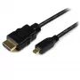 StarTech.com HDADMM50CM High Speed HDMI-naar-Micro-HDMI-kabel met Ethernet, M/M, 0,5 m, 34 AWG, vergulde connectors, zwart
