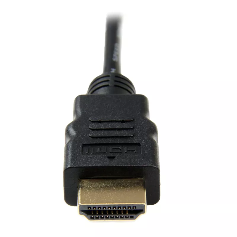 StarTech.com HDADMM2M High Speed HDMI-naar-Micro-HDMI-kabel met Ethernet, M/M, 2 m, 34 AWG, vergulde connectors, zwart