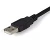 StarTech.com ICUSB2322F 2-poorts FTDI USB-naar-serieel-RS232-adapterkabel, USB 2.0, 2,1 m, zwart