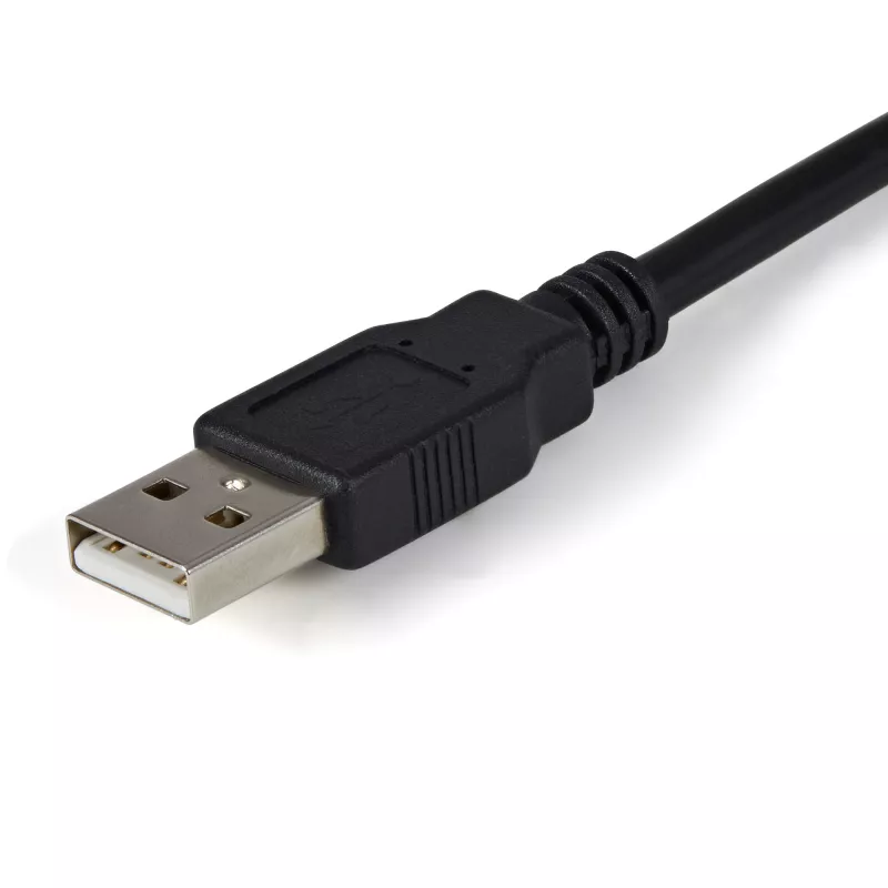 StarTech.com ICUSB2322F 2-poorts FTDI USB-naar-serieel-RS232-adapterkabel, USB 2.0, 2,1 m, zwart