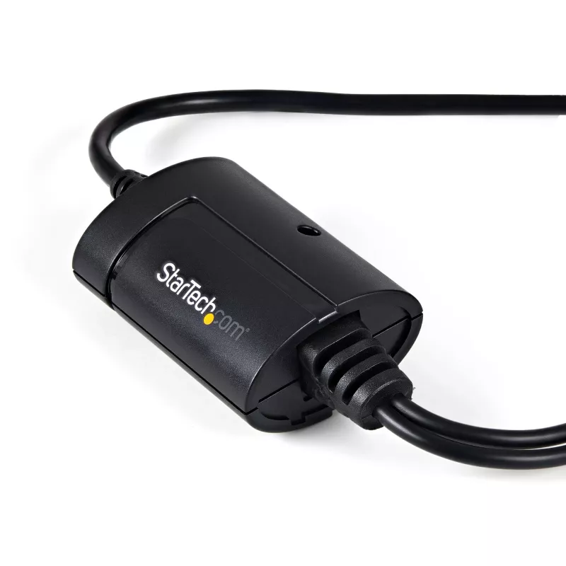 StarTech.com ICUSB2322F 2-poorts FTDI USB-naar-serieel-RS232-adapterkabel, USB 2.0, 2,1 m, zwart