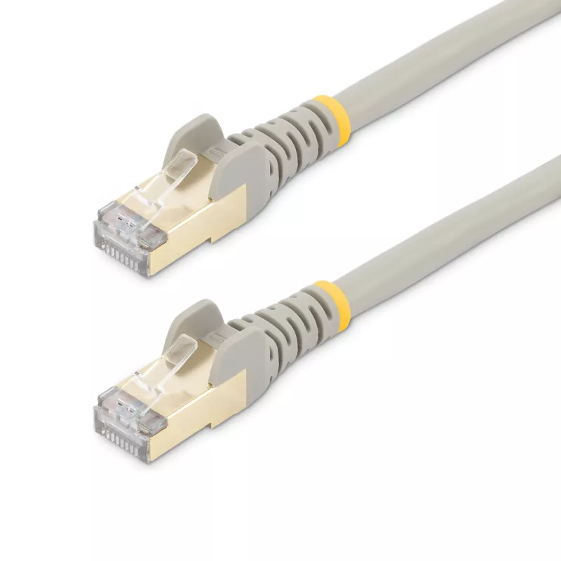 StarTech.com 5m CAT6a Ethernet-kabel - 10 Gigabit afgeschermd snagless RJ45 100W PoE patchkabel - 10GbE STP netwerkkabel met trekontlasting - grijs individueel getest/bekabeling is UL-gecertificeerd/TIA