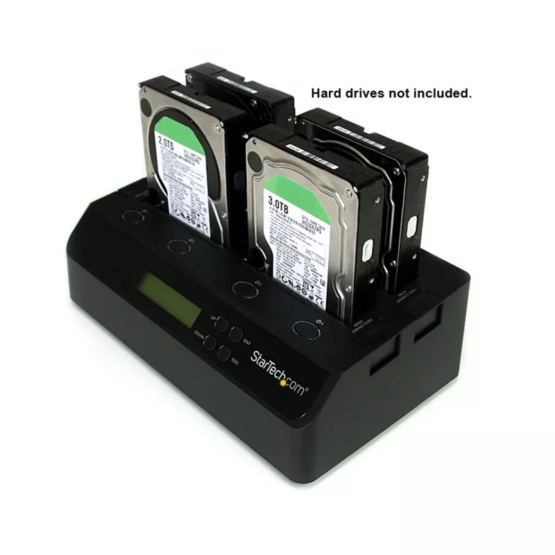 StarTech.com 4 bay USB 3.0 eSATA naar SATA standalone 1:3 HDD harde-schijfduplicator-dock