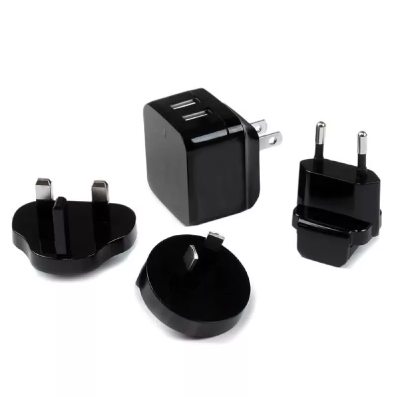 StarTech.com Dual-Port USB-wandlader – internationale reizen – 17W/3,4A – zwart
