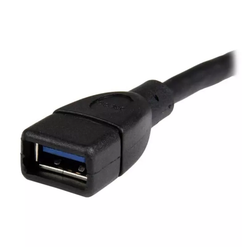 StarTech.com USB 3.0 A-naar-A verlengkabel – 6 inch, zwart, 0,152 m, USB A, USB A, USB 3.2 Gen 1 (3.1 Gen 1), 5 Gbit/s, zwart