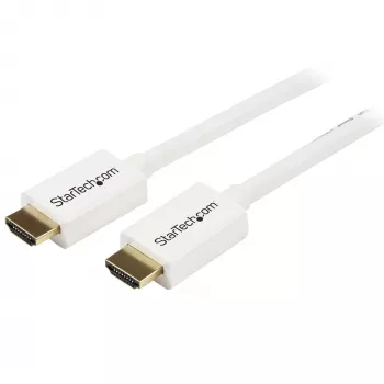 StarTech.com 5 m / 16 ft CL3-gecertificeerde HDMI-kabel met Ethernet – in-wall gecertificeerde Ultra HD HDMI-kabel – 4K 30 Hz UHD High Speed HDMI-kabel – 10,2 Gbit/s – HDMI 1.4 video-/displaykabel – 30 AWG, wit