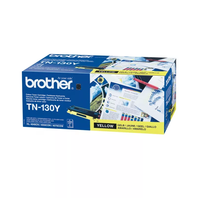 Brother TN-130Y tonercartridge, geel, 1500 pagina's
