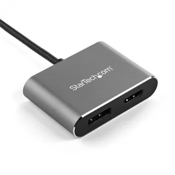 StarTech.com USB-C multiport videoadapter – 4K 60Hz USB-C naar HDMI 2.0 of DisplayPort 1.2 monitoradapter – USB Type-C 2-in-1 displayconverter HDMI/DP HBR2 HDR – Thunderbolt 3 compatibel