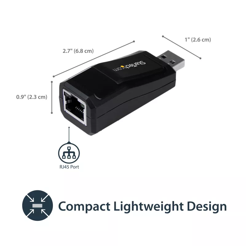 StarTech.com USB 3.0 naar Gigabit Ethernet NIC netwerkadapter – 10/100/1000 Mbit/s