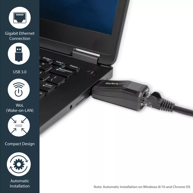 StarTech.com USB 3.0 naar Gigabit Ethernet NIC netwerkadapter – 10/100/1000 Mbit/s