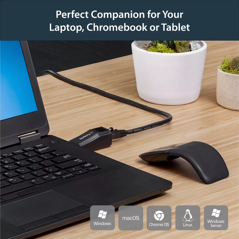StarTech.com USB 3.0 naar Gigabit Ethernet NIC netwerkadapter – 10/100/1000 Mbit/s