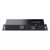 StarTech.com 4-poorts industriële USB 3.0 5Gbps hub, robuuste USB-hub met ESD-bescherming, DIN-/wand-/tafelmontage USB-A hub, USB-uitbreiding met vergrendelbare aansluitingen, heavy duty – TAA