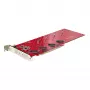 StarTech.com quad M.2 PCIe-adapterkaart, PCIe x16 naar quad NVMe of AHCI M.2 SSD's, PCI Express 4.0, 7,8 GBps/schijf, bifurcatie vereist, Windows/Linux-compatibel
