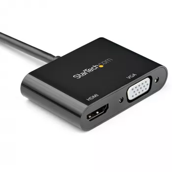 StarTech.com DisplayPort naar HDMI VGA adapter - DisplayPort 1.2 HBR2 naar HDMI 2.0 (4K 60Hz) of VGA 1080p converter-dongle - DP naar HDMI of VGA monitoradapter - digitale video displayadapter
