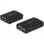 StarTech.com 4-poorts USB 2.0 extender hub via een enkele CAT5e/CAT6 Ethernet-kabel (RJ45) – 100m – USB extender hub adapterkit – metalen behuizing – extern gevoed – 480 Mbit/s