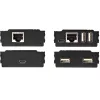 StarTech.com 4-poorts USB 2.0 extender hub via een enkele CAT5e/CAT6 Ethernet-kabel (RJ45) – 100m – USB extender hub adapterkit – metalen behuizing – extern gevoed – 480 Mbit/s