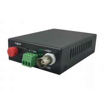 AV-transmitter LevelOne 1-kanaals BNC over glasvezel-extender-kit 20 km