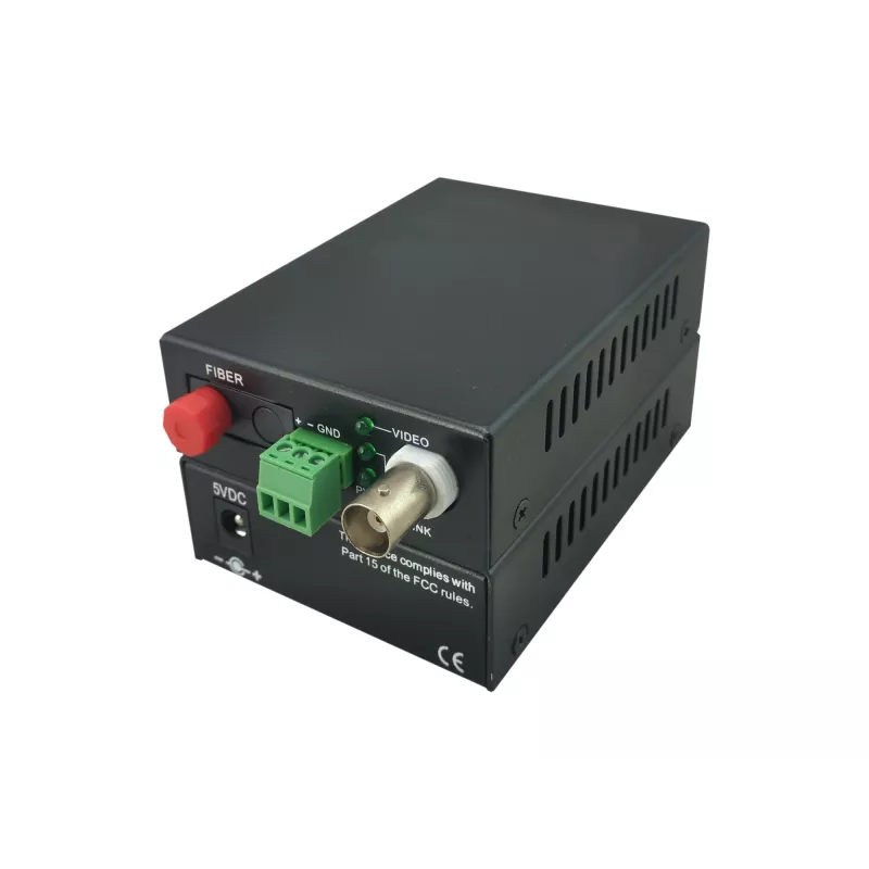 AV-transmitter LevelOne 1-kanaals BNC over glasvezel-extender-kit 20 km