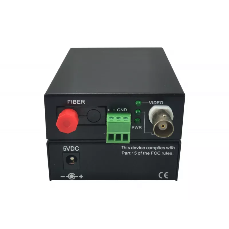AV-transmitter LevelOne 1-kanaals BNC over glasvezel-extender-kit 20 km