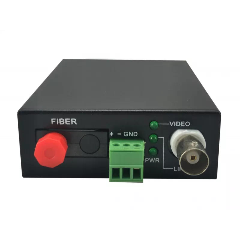 AV-transmitter LevelOne 1-kanaals BNC over glasvezel-extender-kit 20 km