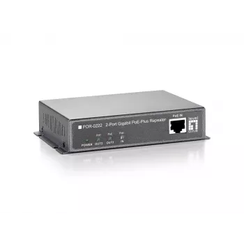 LevelOne Gigabit PoE-repeater, cascadeerbaar, 2 PoE-uitgangen