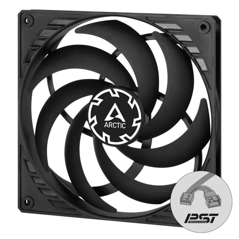 ARCTIC P14 slanke PWM PST drukgeoptimaliseerde 140mm PWM-ventilator met geïntegreerde Y-kabel