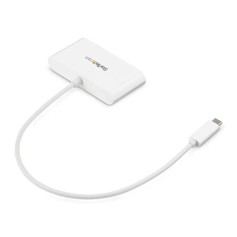 StarTech.com 3-poorts USB-C-hub met Gigabit Ethernet – USB-C naar 3x USB-A – USB 3.0-hub – wit