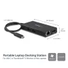 StarTech.com USB-C-multipoort-adapter – USB-C-reisdockingstation met 4K HDMI – 60 W Power Delivery Pass-Through, GbE, 2 poorten USB-A 3.0-hub – draagbaar mini-USB-Type-C-dock voor laptops