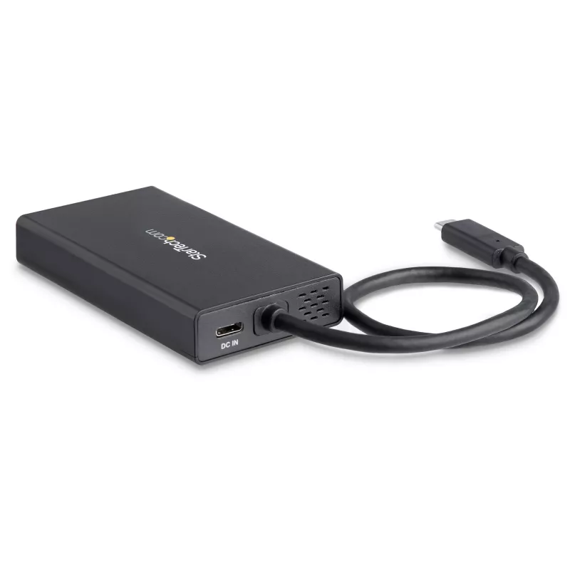 StarTech.com USB-C-multipoort-adapter – USB-C-reisdockingstation met 4K HDMI – 60 W Power Delivery Pass-Through, GbE, 2 poorten USB-A 3.0-hub – draagbaar mini-USB-Type-C-dock voor laptops