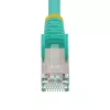 StarTech.com 10m CAT6a ethernetkabel - aqua - Low Smoke Zero Halogen (LSZH) - 10GbE 500MHz 100W PoE++ snagless RJ-45 met trekontlasting S/FTP netwerk-patchkabel