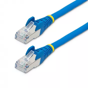 StarTech.com 50cm CAT6a ethernetkabel – blauw – Low Smoke Zero Halogen (LSZH) – 10GbE 500MHz 100W PoE++ rastnasenfreier RJ-45 met trekontlasting S/FTP netwerk-patchkabel