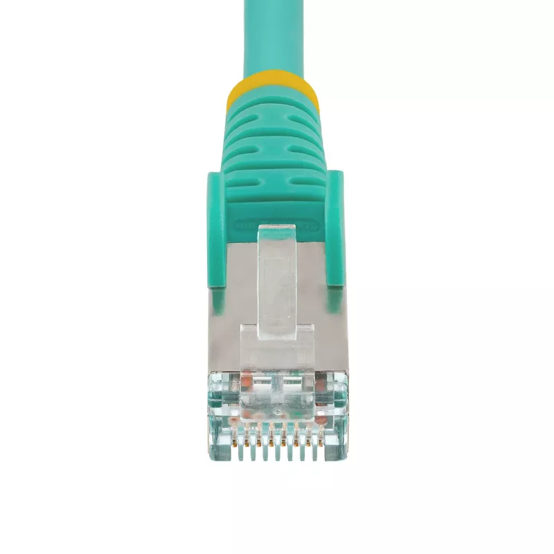 StarTech.com 3m CAT6a ethernetkabel - aqua - Low Smoke Zero Halogen (LSZH) - 10GbE 500MHz 100W PoE++ snagless RJ-45 met trekontlasting S/FTP netwerk-patchkabel